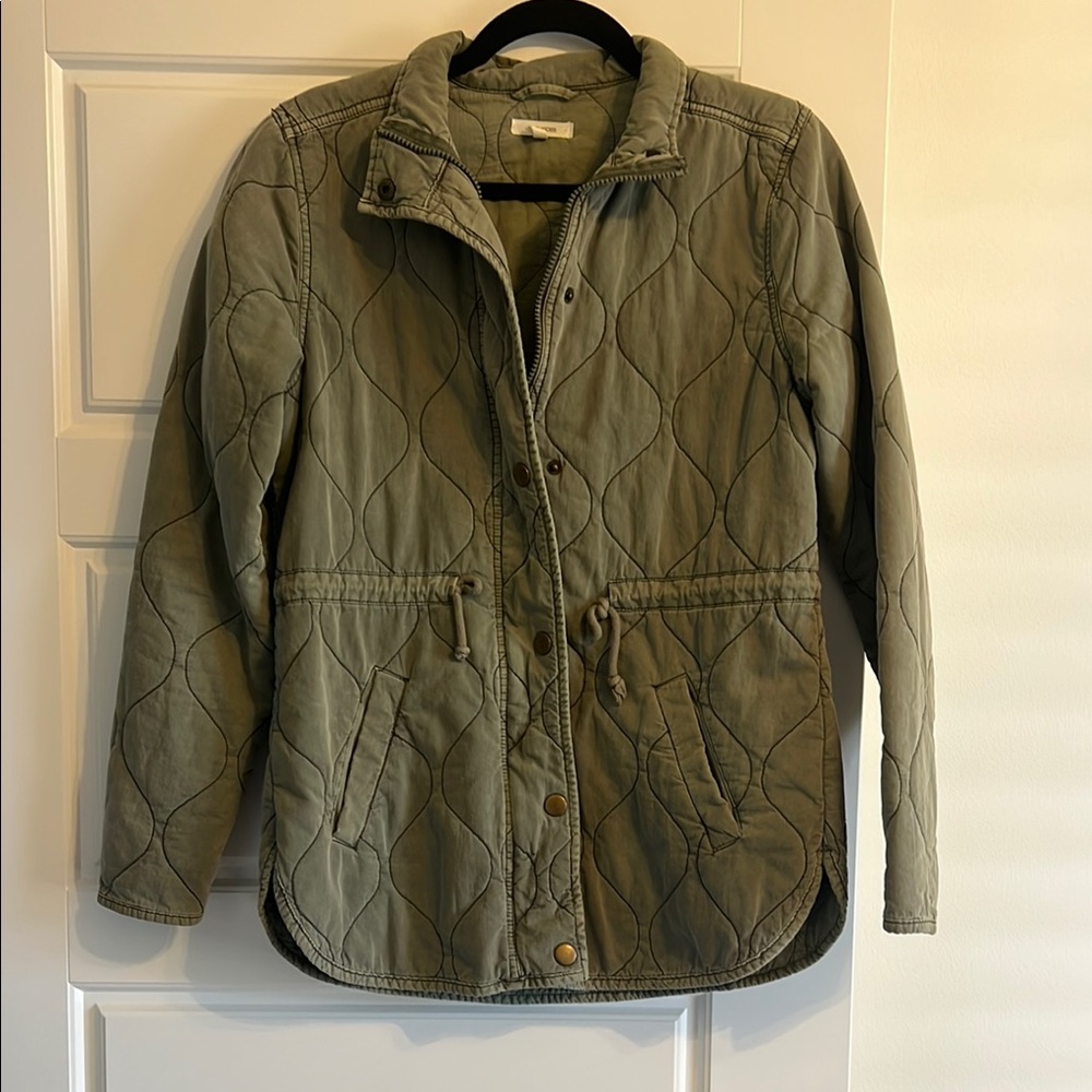 Maurices Sage Quilted Utility Jacket